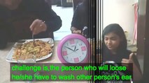 food challenge|| Chow Mein Eating Challenge || Husband vs wife||eating challenge