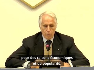 Coronavirus - Malago (CIO) : "Le football doit subir les mêmes mesures que les autres sports"