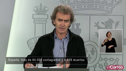 España: más de 64.000 contagiados y 4.858 muertos