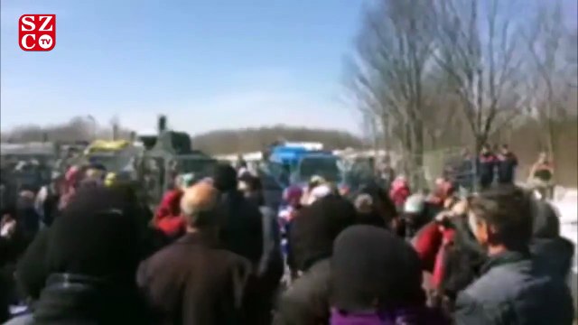 Jandarma ile vatandaş yine karşı karşıya geldi. Yaylada gergin dakikalar