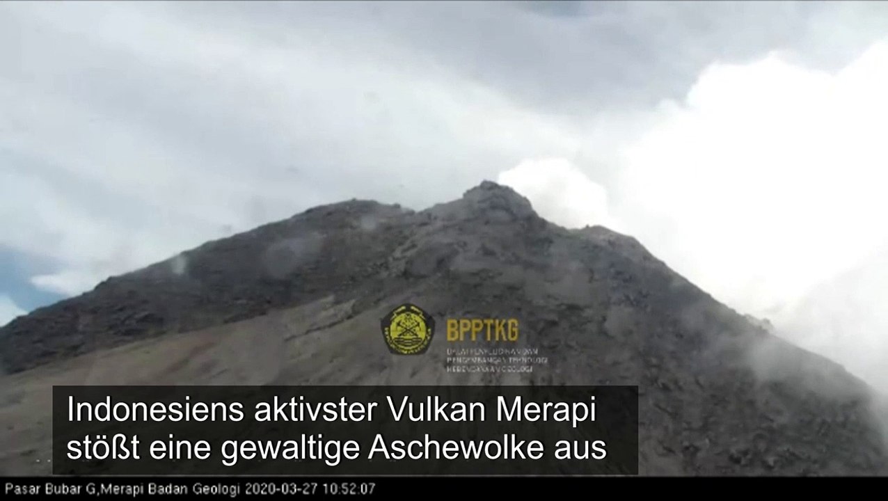 Vulkan in Indonesien stößt 5000 Meter hohe Aschewolke aus