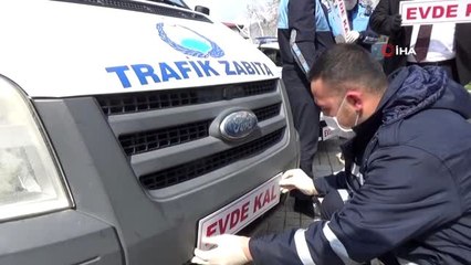 Zabıta "evde kal" kuralına farkındalık getirdi