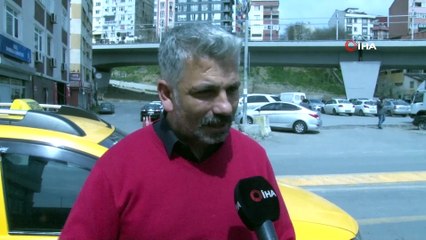Kağıthane’de taksi şoförlerinin ateşi ölçüldü
