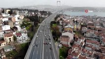 İstanbul'da trafiğin en yoğun olduğu cuma akşamı yollar boş kaldı