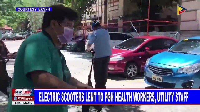 Electric scooters lent to PGH health workers, utility staff