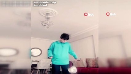 Genç sporcuların 'Evde kal Elazığ' klibine Melih Demiral'dan destek