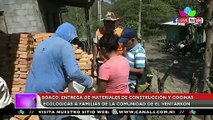 Entregan materiales de construcción y cocinas ecológicas a familias de la comunidad de El Ventarrón en Boaco