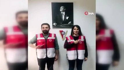 "Evde kalın" çağrısını işaret diliyle yaptılar