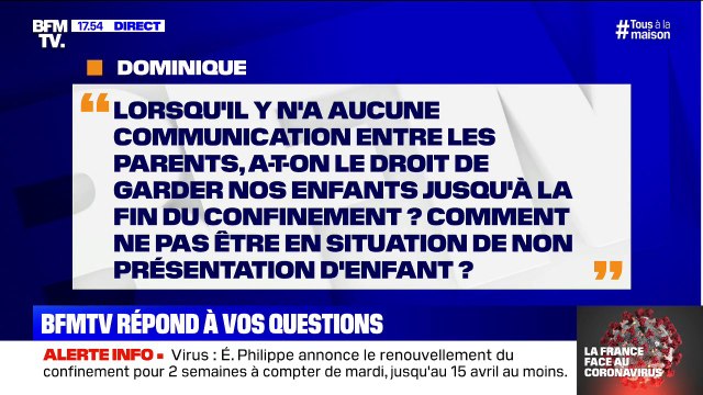 En garde alternée, puis-je garder mon enfant jusqu'à la fin du confinement ? BFMTV répond à vos questions