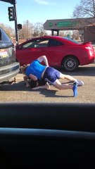 Streetside Scrap Ends with A Handshake