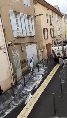 CORONAVIRUS TRETS : Désinfection rue victor hugo 27mars2020