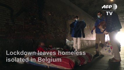 Belgium's homeless struggling under virus lockdown