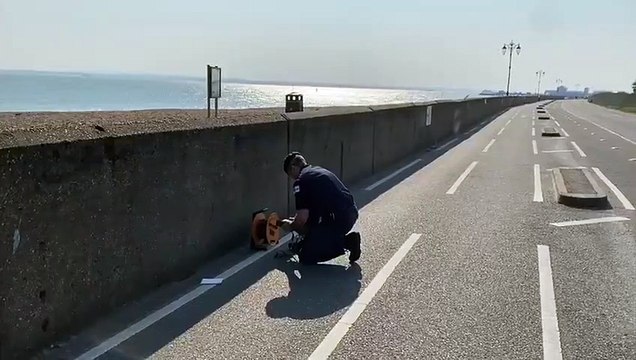 Royal Navy detonate unexploded bomb on Southsea seafront