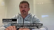 Luis Enrique reacts to COVID-19 pandemic in Spain