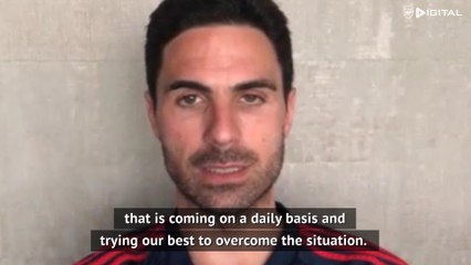 Download Video: Arteta urges Arsenal fans to stay home amid coronavirus outbreak