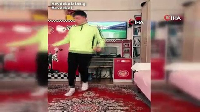 Genç sporcuların 'Evde kal Elazığ' klibine Merih Demiral'dan destek