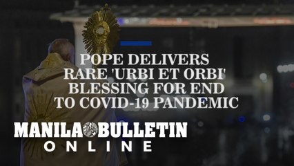 Pope Francis delivers rare 'Urbi et Orbi' blessing amid COVID-19 pandemic
