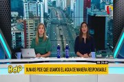 Sunass invoca a la población al uso responsable del agua potable