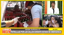 Intervienen a conductor que llevaba cajas de cerveza durante estado de emergencia