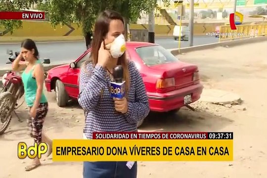 Estado de emergencia: empresario solidario dona víveres a familias de escasos recursos