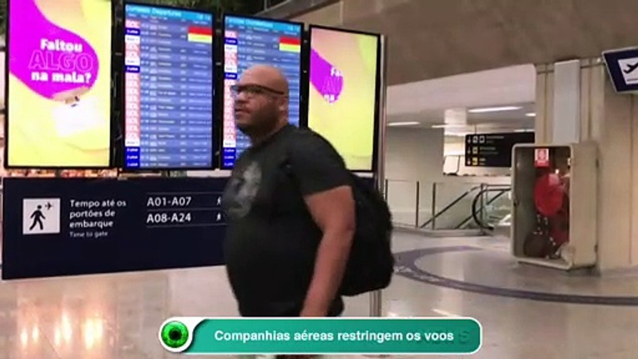 Companhias aéreas restringem os voos