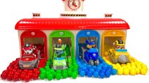 Paw Patrol Gumball Surprise in Tayo Garage   Colors with Fizzy Fun Toys