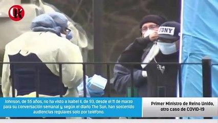 Primer Ministro de Reino Unido,  otro caso de COVID-19