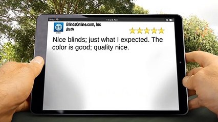 BlindsOnline.com Superb - 5 Star Review by Beth