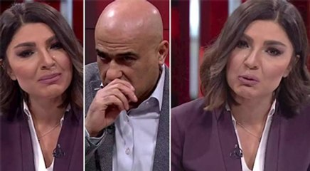 Canlı yayında gözyaşlarını tutamadılar