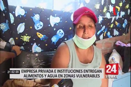 Empresa privada se organiza para donar víveres a familias en zonas vulnerables