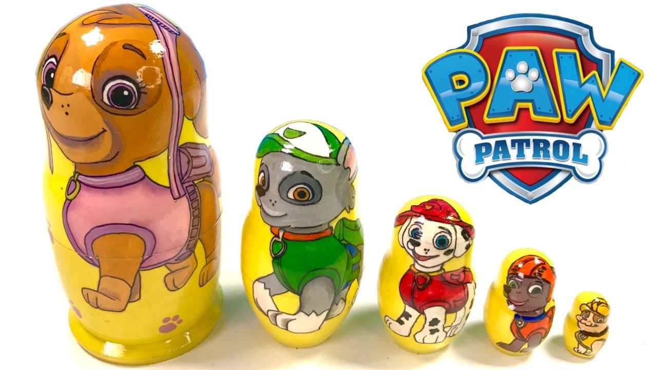 Paw Patrol Toy Nesting Dolls Stacking Cups video Dailymotion
