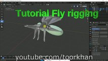 Tutorial Fly Rigging, Blender Tutorial Insect rig, Evee 6 Legs rigging, How to rig, Toorkhan - dailymotion