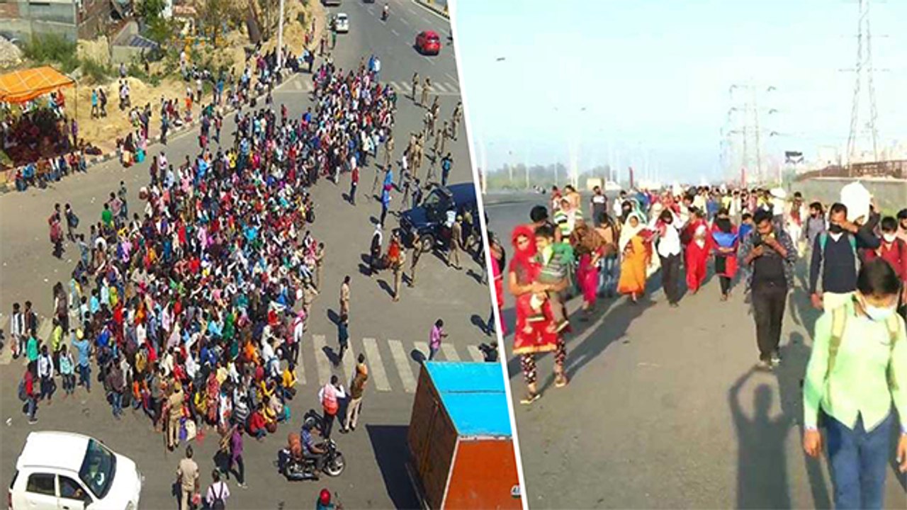 Thousands Of Migrants Are Walking From Delhi To Bihar Amid Lockdown