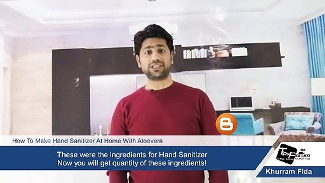 DIY Hand Sanitizer With Aloevera Gel - Easiest Way To Make Hand Sanitizer