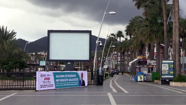 Turizm merkezlerinin sahil ve plajları koronavirüs tedbirleri nedeniyle en sakin günlerini yaşıyor - MUĞLA