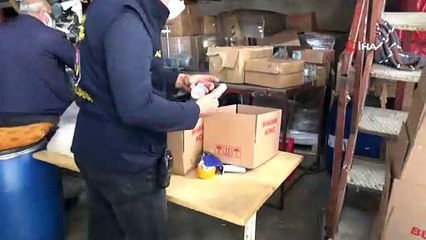 2 milyon liralık sahte dezenfektan ve şampuan ele geçirildi