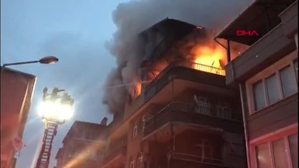 Samsun'da yangın paniği
