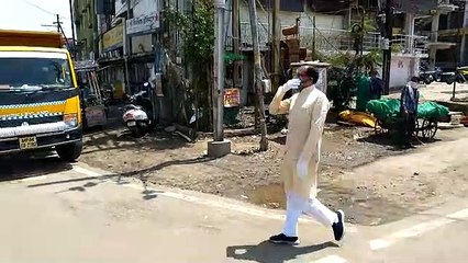 सीएम शिवराज सड़कों पर निकले, लोगों से की सुरक्षित रहने की अपील