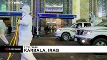 La ville sainte de Kerbala désinfectée alors que le coronavirus frappe le tourisme religieux