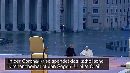 Historischer Papst-Segen vor menschenleerem Petersplatz