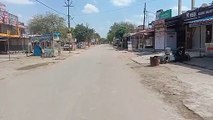 कानपुर: बिधनू में दिखा लॉक डाउन का असर, सड़कों पर पसरा सन्नाटा