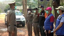Thai police check cars travelling between provinces during coronavirus restrictions