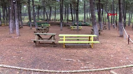 AYDOS ORMANI KAPATILDI, PİKNİK ALANLARI BOŞ KALDI