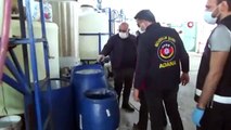 Adana’da 2 milyon liralık sahte dezenfektan ve şampuan ele geçirildi