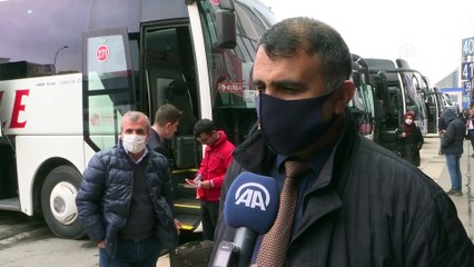 15 Temmuz Demokrasi Otogarı'nda kısıtlama öncesi son seferler düzenleniyor - Drone çekimi - İSTANBUL