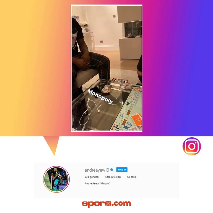 Andre Ayew, Monopoly oynuyor