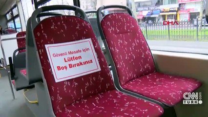 İstanbul'da toplu taşımada "seyrek oturma" düzeni uygulaması başladı