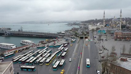 Tarihi yarımada sessizliğe büründü (3) - Drone çekimleri - İSTANBUL