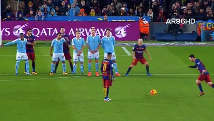 افضل 22 ركلة حرة سجلها ميسي على الاطلاق !!  جننت المعلقين