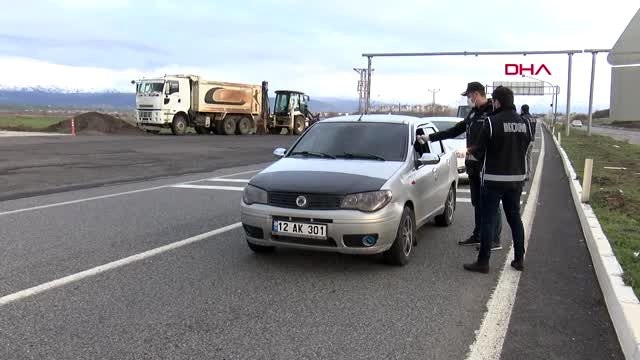 Bingöl'de polislerden koronavirüs denetimi